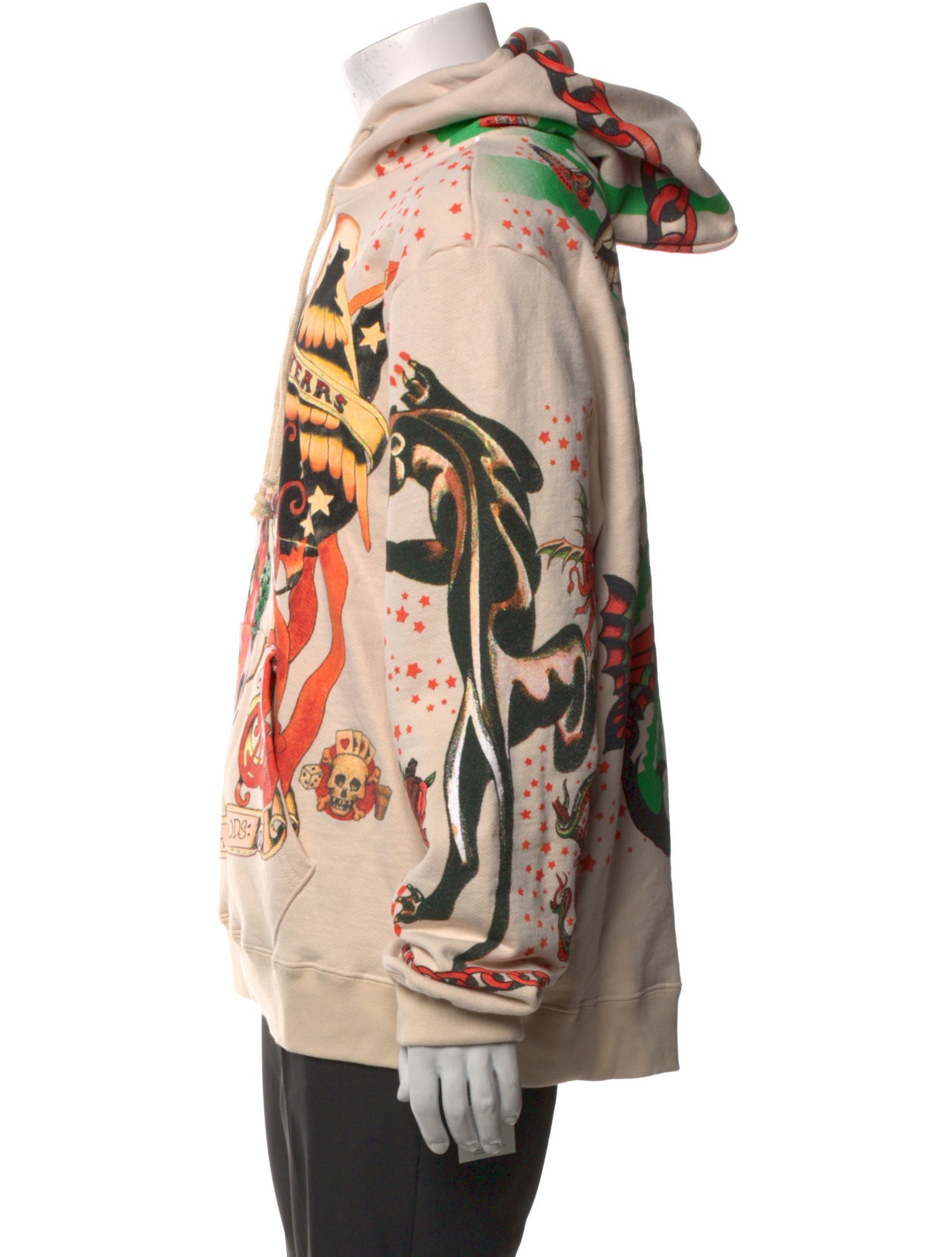 Supreme Elephant Graphic Print Hoodie - Black Sweatshirts