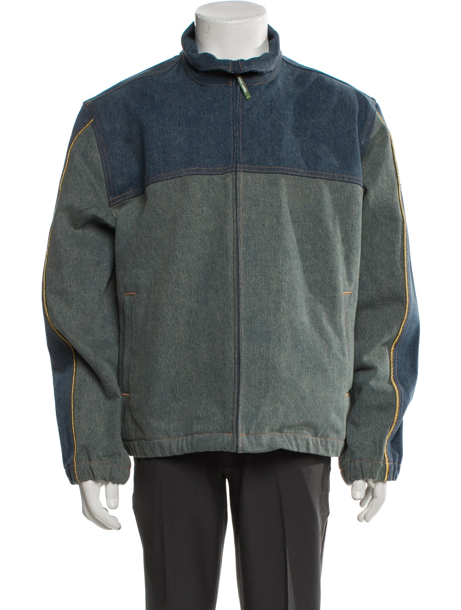 Denim Tears x Levi's Fleur De-Lis Colorblock Pattern Denim Jacket w/ Tags