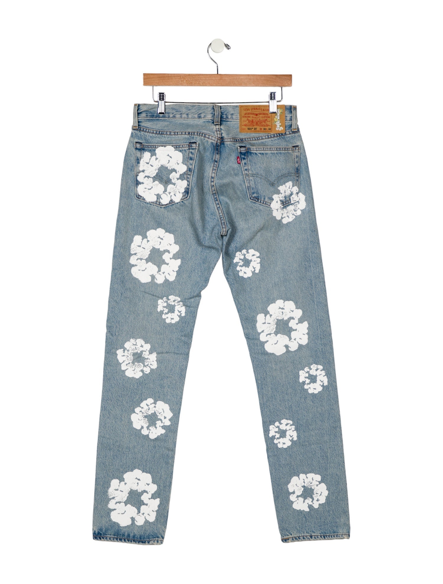 Denim Tears x Levi's Cotton Wreath Straight-Leg Jeans