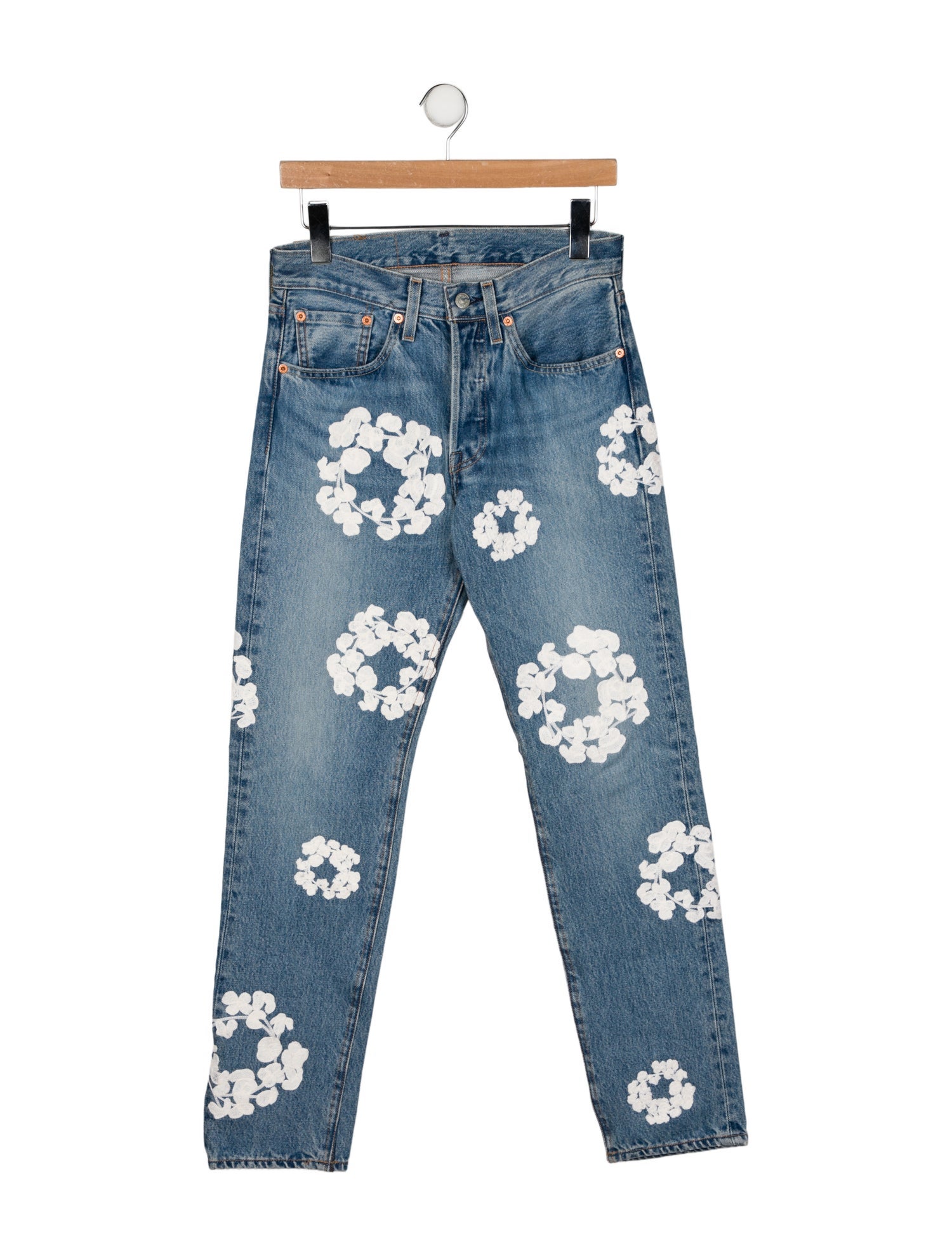 Denim Tears x Levi's x Readymade Cotton Wreath Skinny Jeans