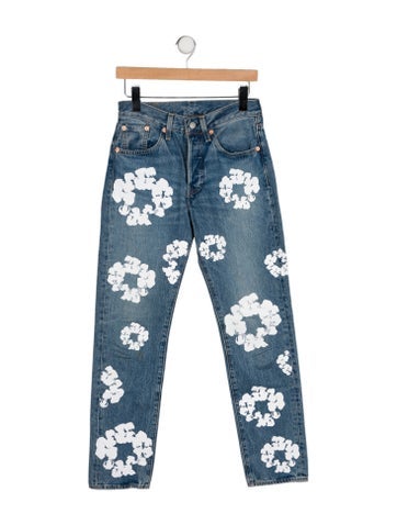 Denim Tears x Levi's Jeans Cotton Wreath Straight-Leg XS