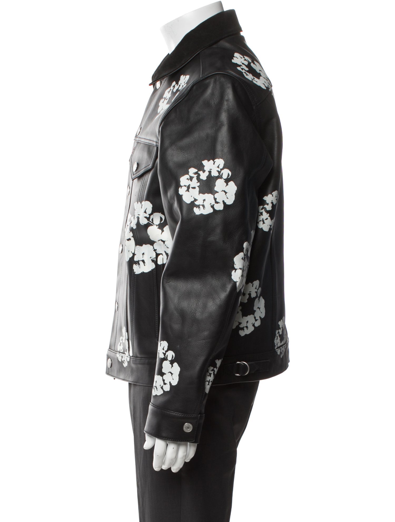 Denim Tears x Levi's Leather Printed Trucker Jacket