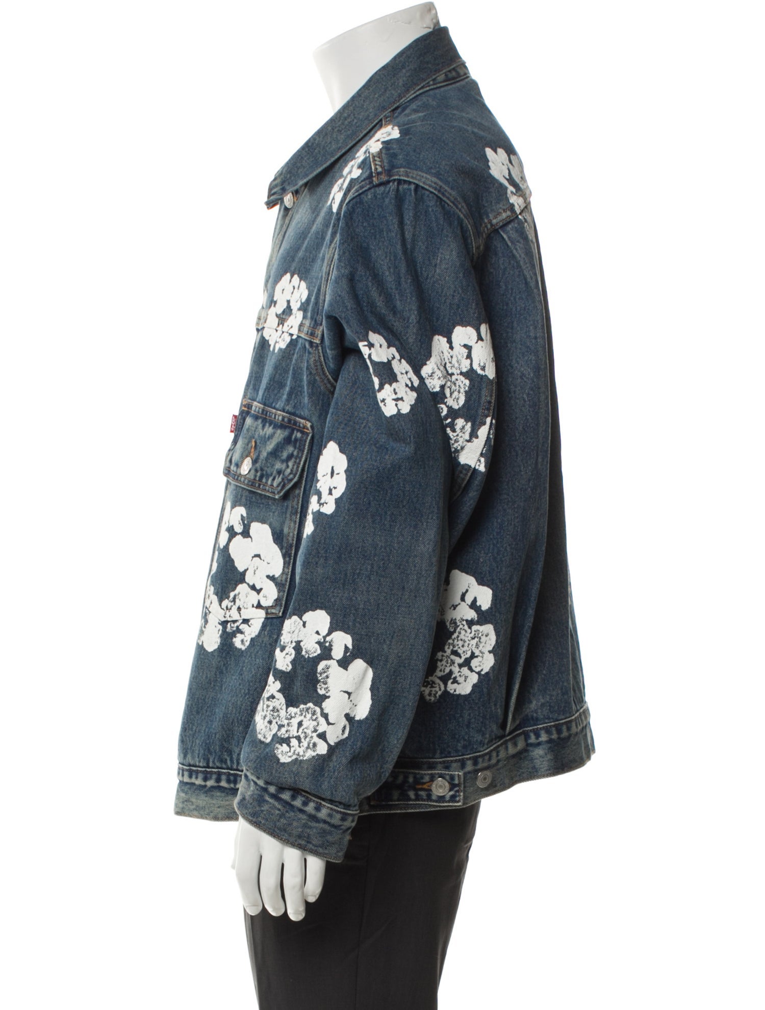 Denim Tears x Levi's Cotton Wreath Floral Print Trucker Jacket