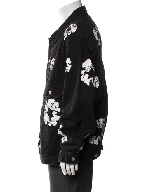 Denim Tears x Levi's Cotton Wreath Denim Floral Print Denim Jacket