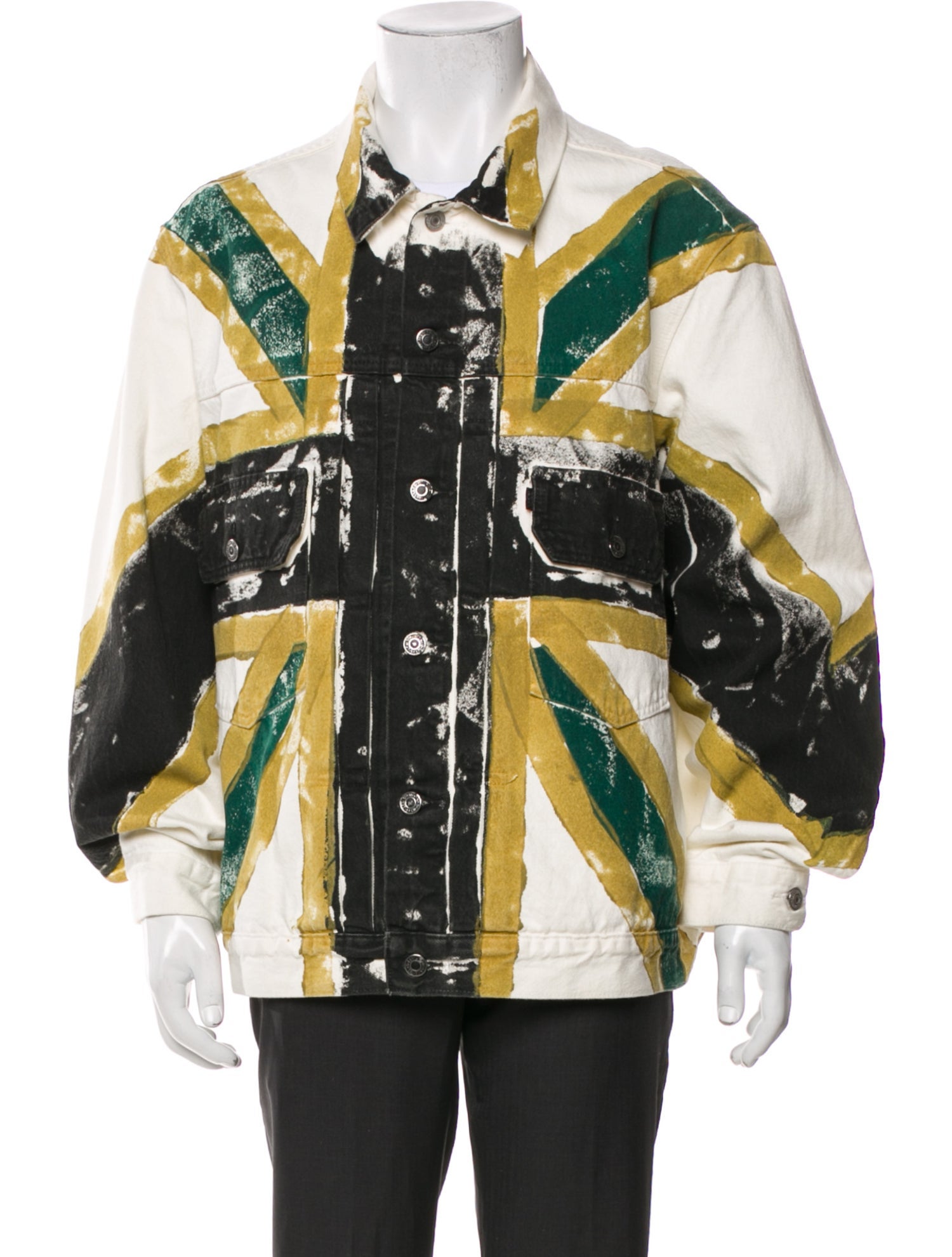 Denim Tears x Levi's Windbrush Printed Moto Jacket