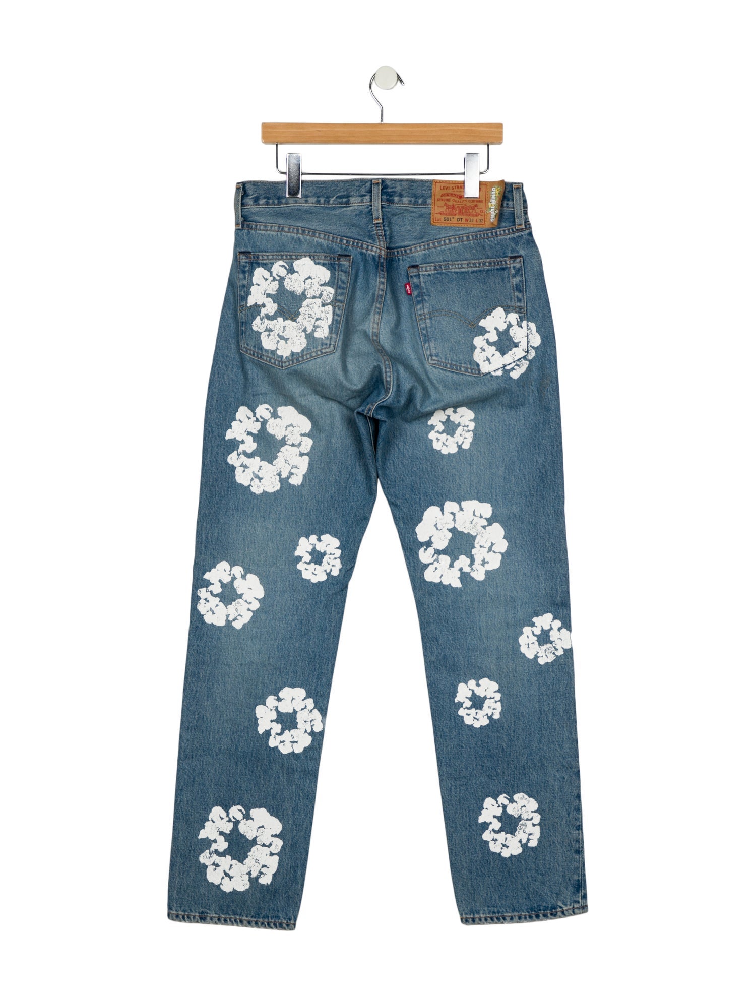 Denim Tears x Levi's Cotton Wreath Straight-Leg Jeans