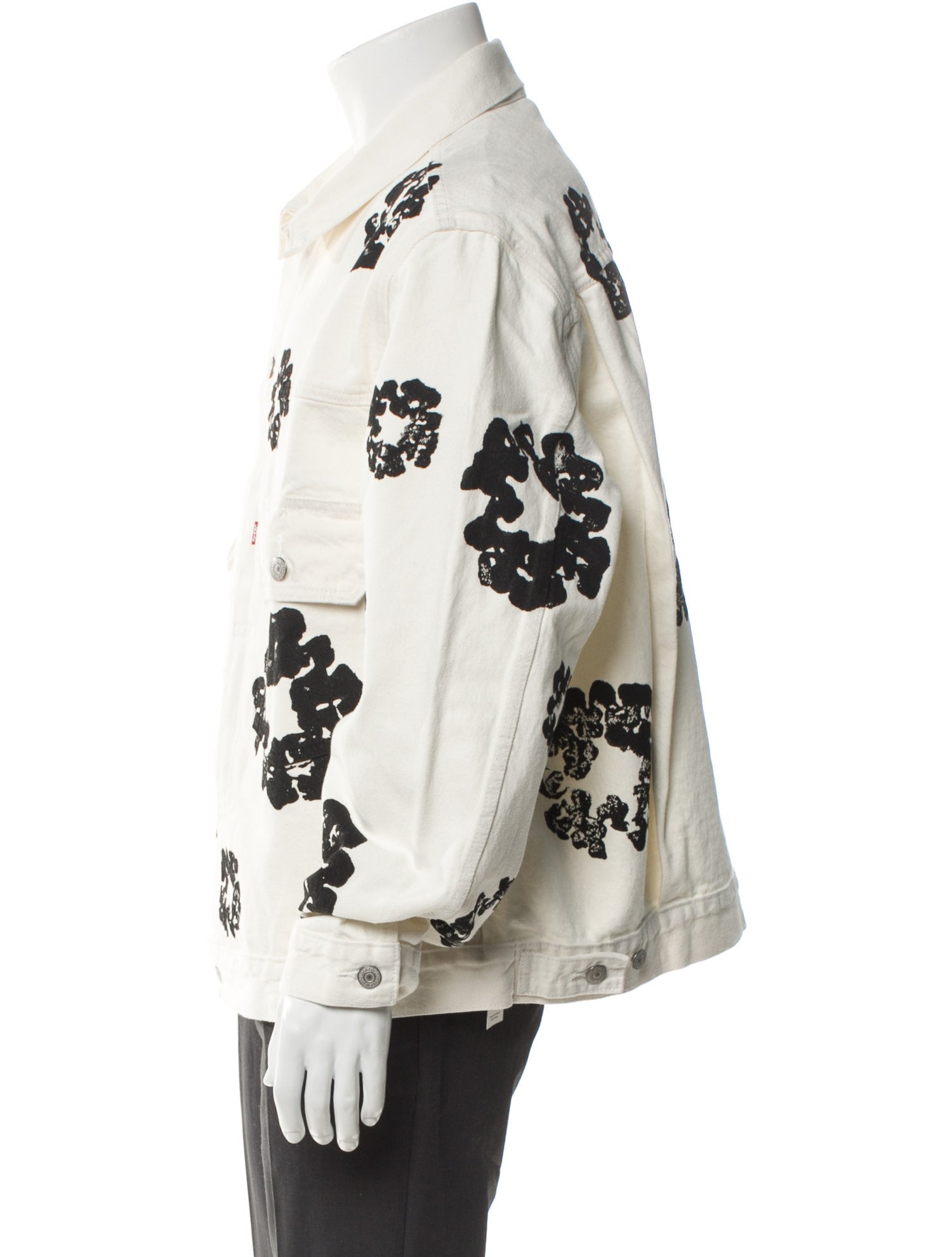 Denim Tears x Levi's Type 2 Denim Wreath Printed Parka