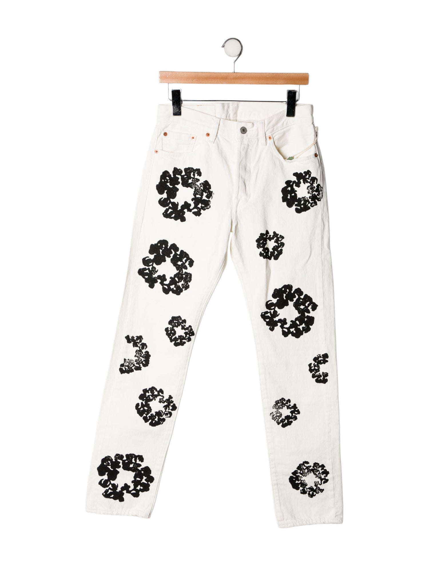 Denim Tears x Levi's Cotton Wreath 501 Slim Fit Jeans w/ Tags