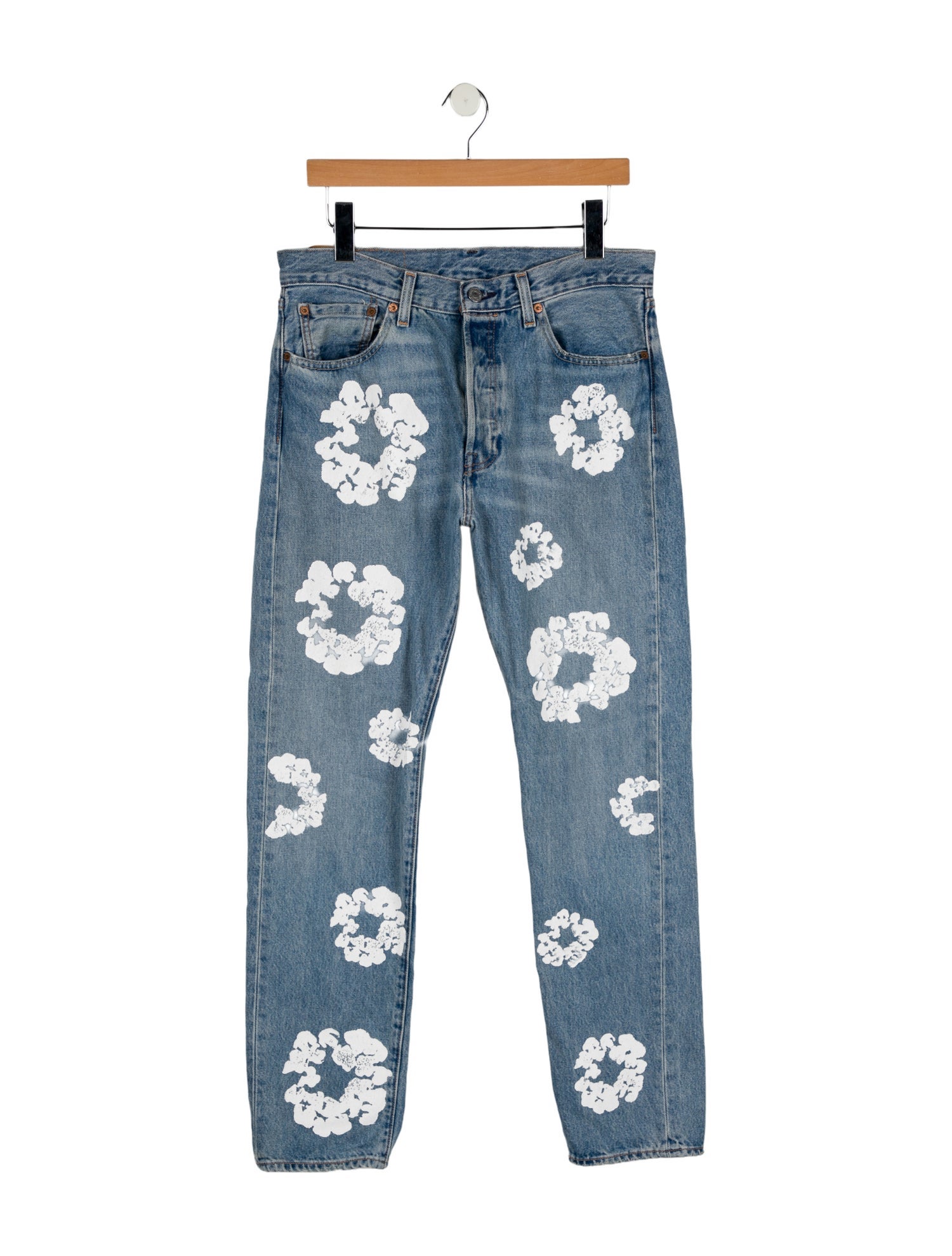 Denim Tears x Levi's Cotton Wreath Straight-Leg Jeans