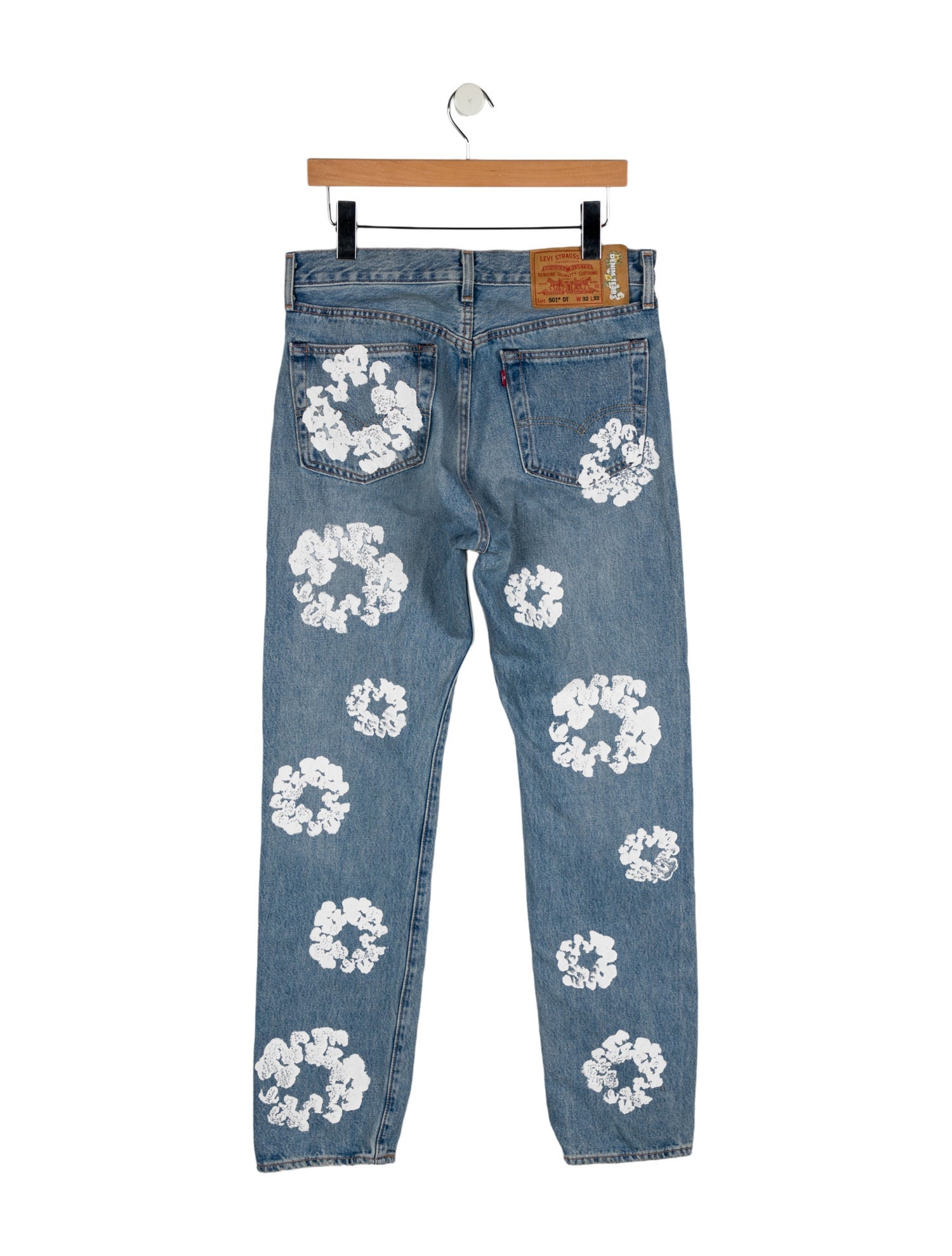 Denim Tears x Levi's Cotton Wreath Straight-Leg Jeans