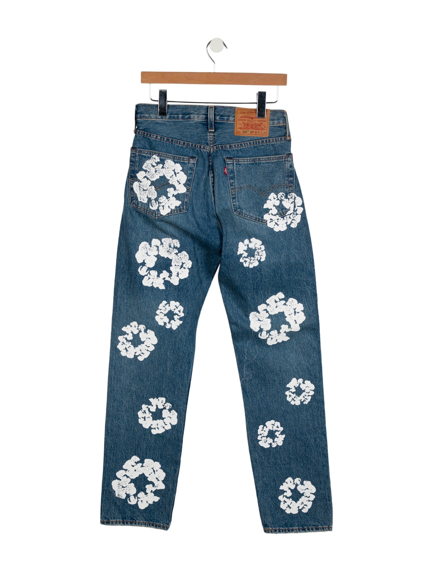 Denim Tears x Levi's Cotton Wreath Straight-Leg Jeans