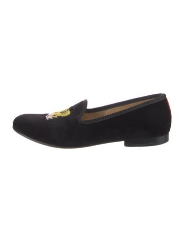 Del Toro x Moda Operandi Flats Velvet Loafers 8