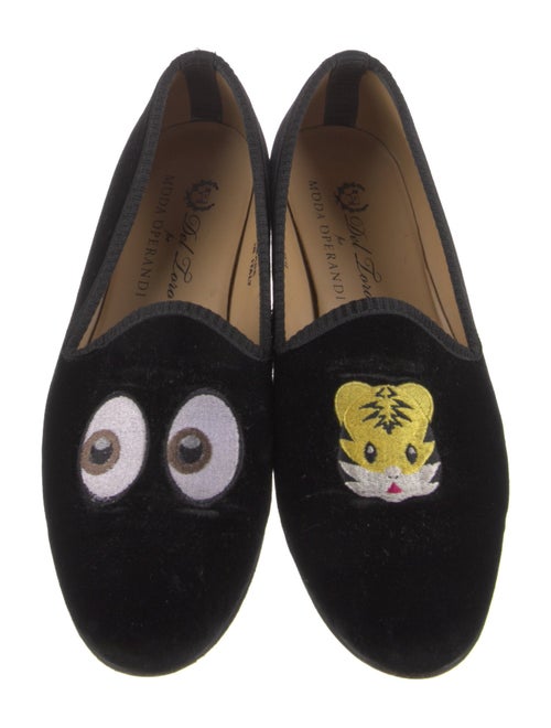 Del Toro x Moda Operandi Velvet Loafers