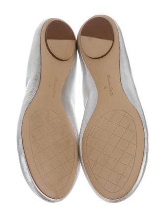 Massimo Dutti Metallic ballet Flats