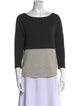 Duffy Cashmere Colorblock Pattern Sweater