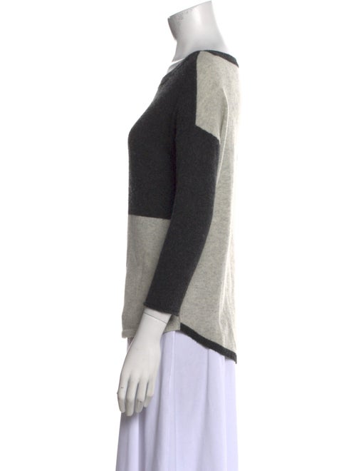 Duffy Cashmere Colorblock Pattern Sweater