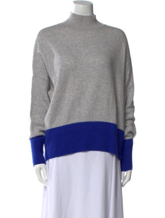 Duffy Cashmere Colorblock Pattern Sweater