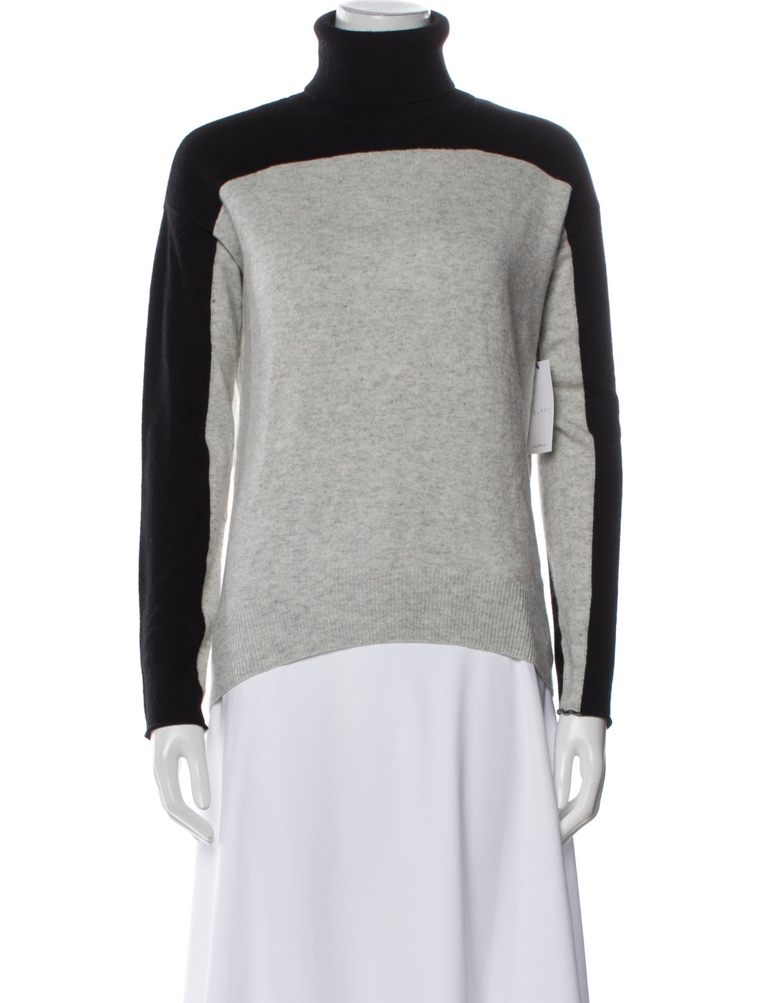 Duffy Cashmere Colorblock Pattern Sweater w/ Tags