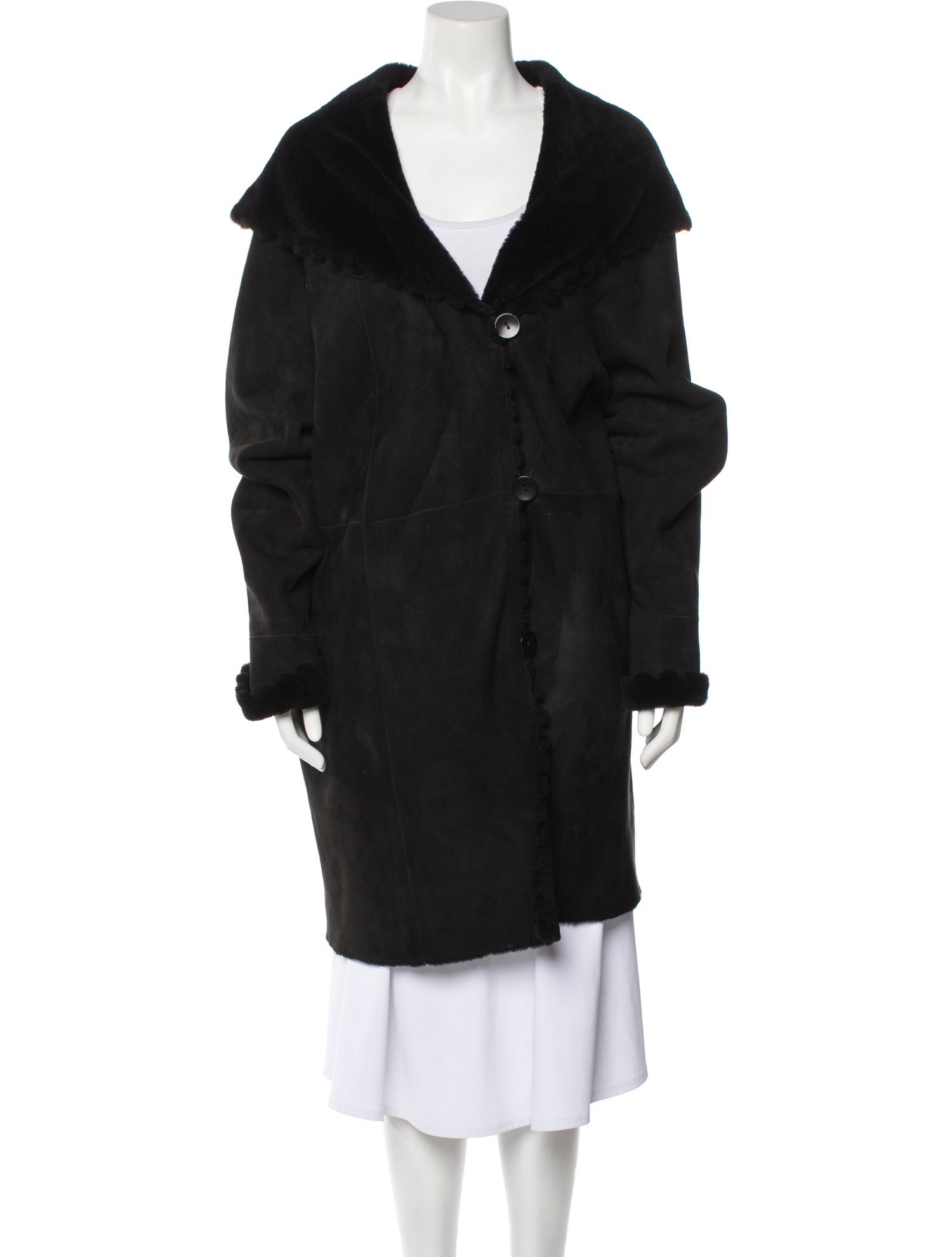 Blue Duck Shearling Fur Coat