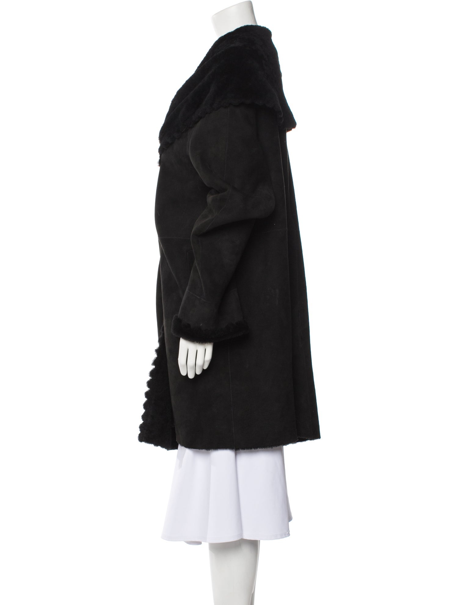 Blue Duck Shearling Fur Coat