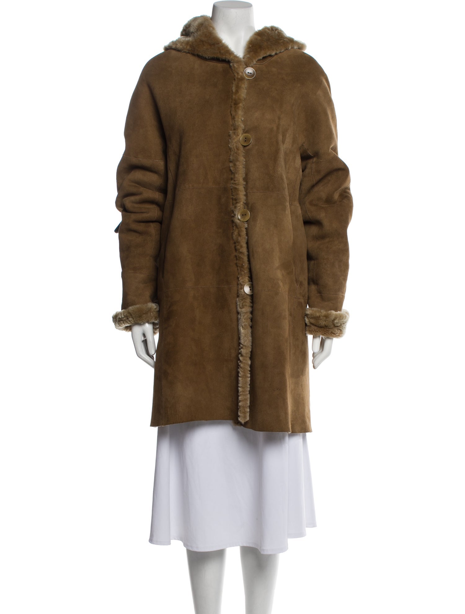 Blue Duck Shearling Fur Coat