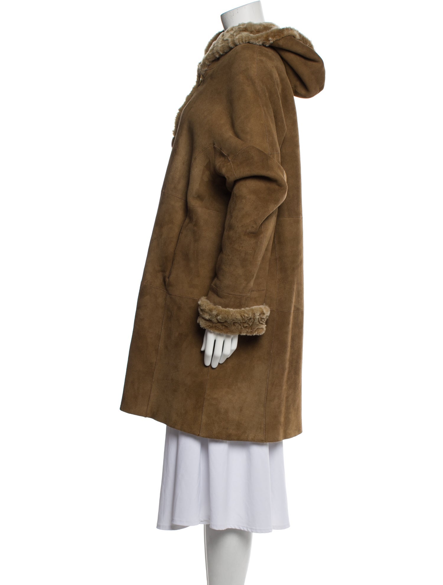 Blue Duck Shearling Fur Coat