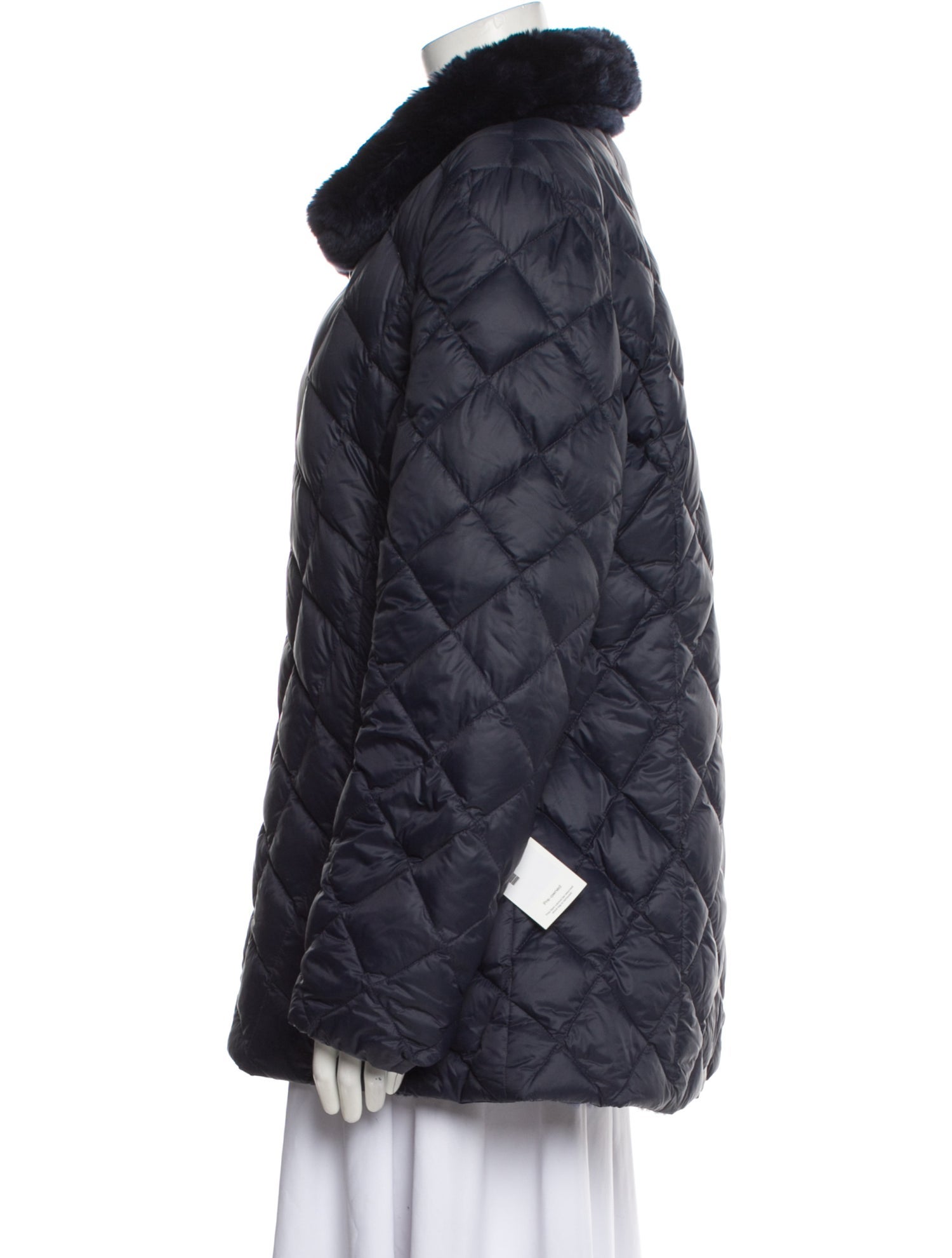 Blue Duck Nylon Fur Coat