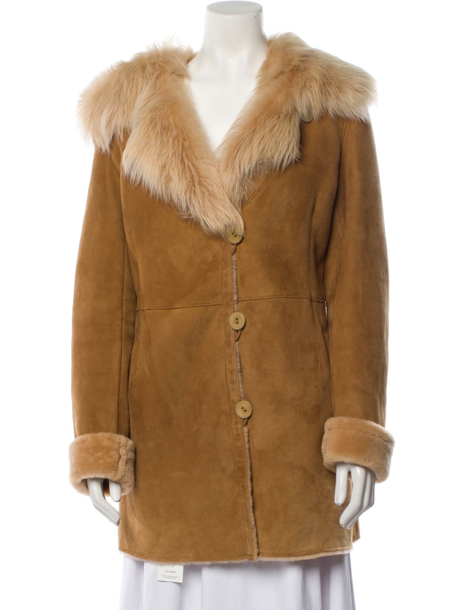 Blue Duck Shearling Fur Coat