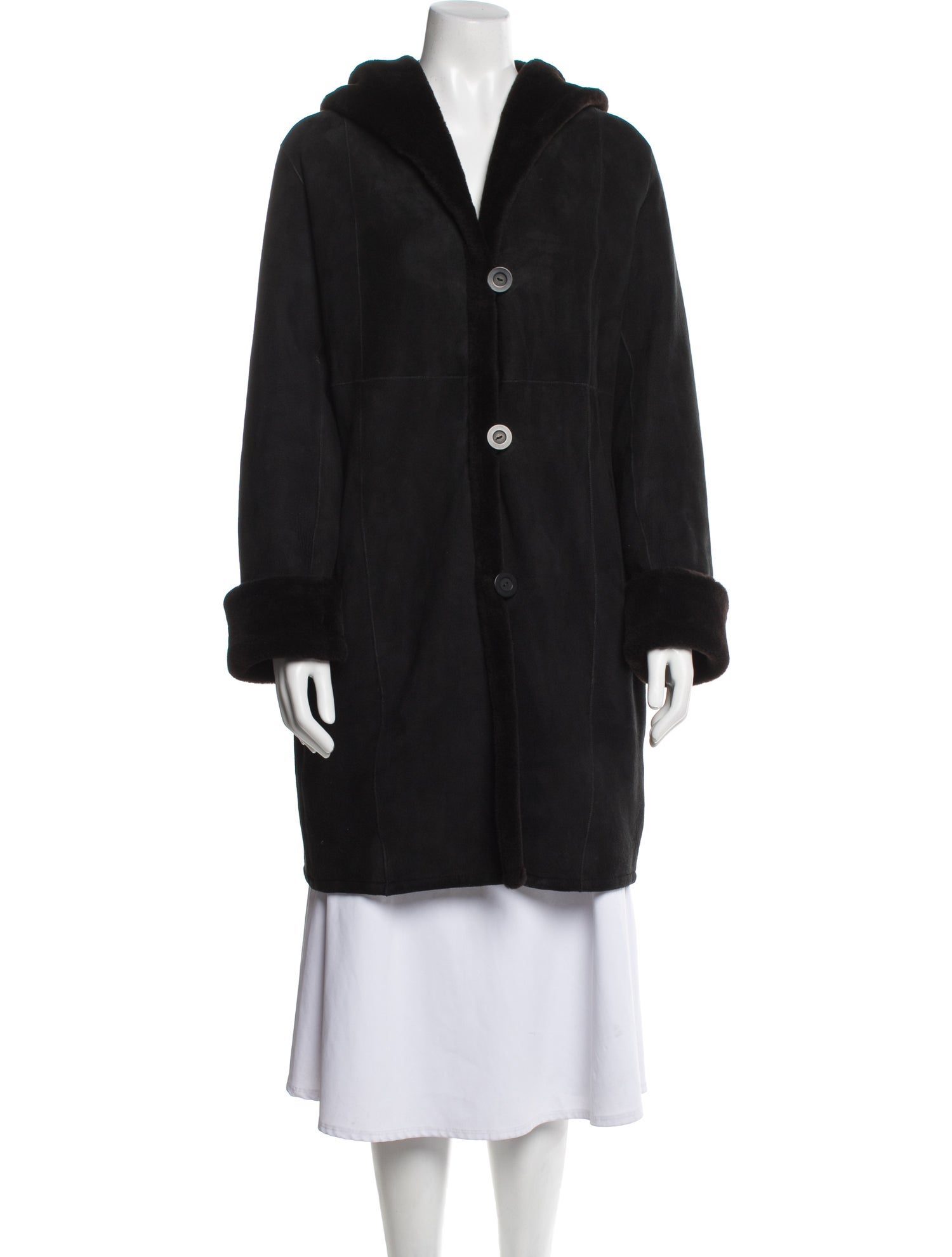 Blue Duck Shearling Fur Coat