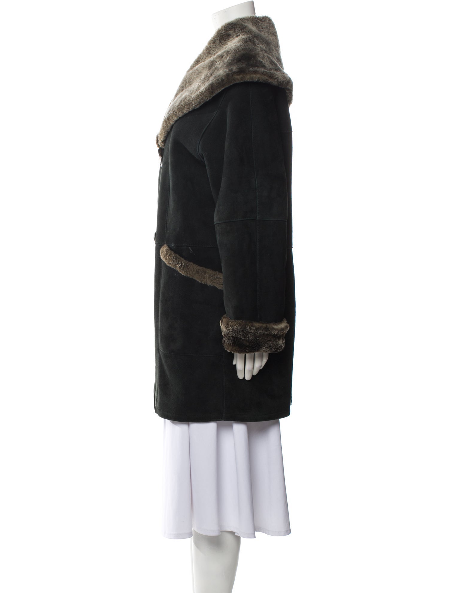 Blue Duck Shearling Fur Coat