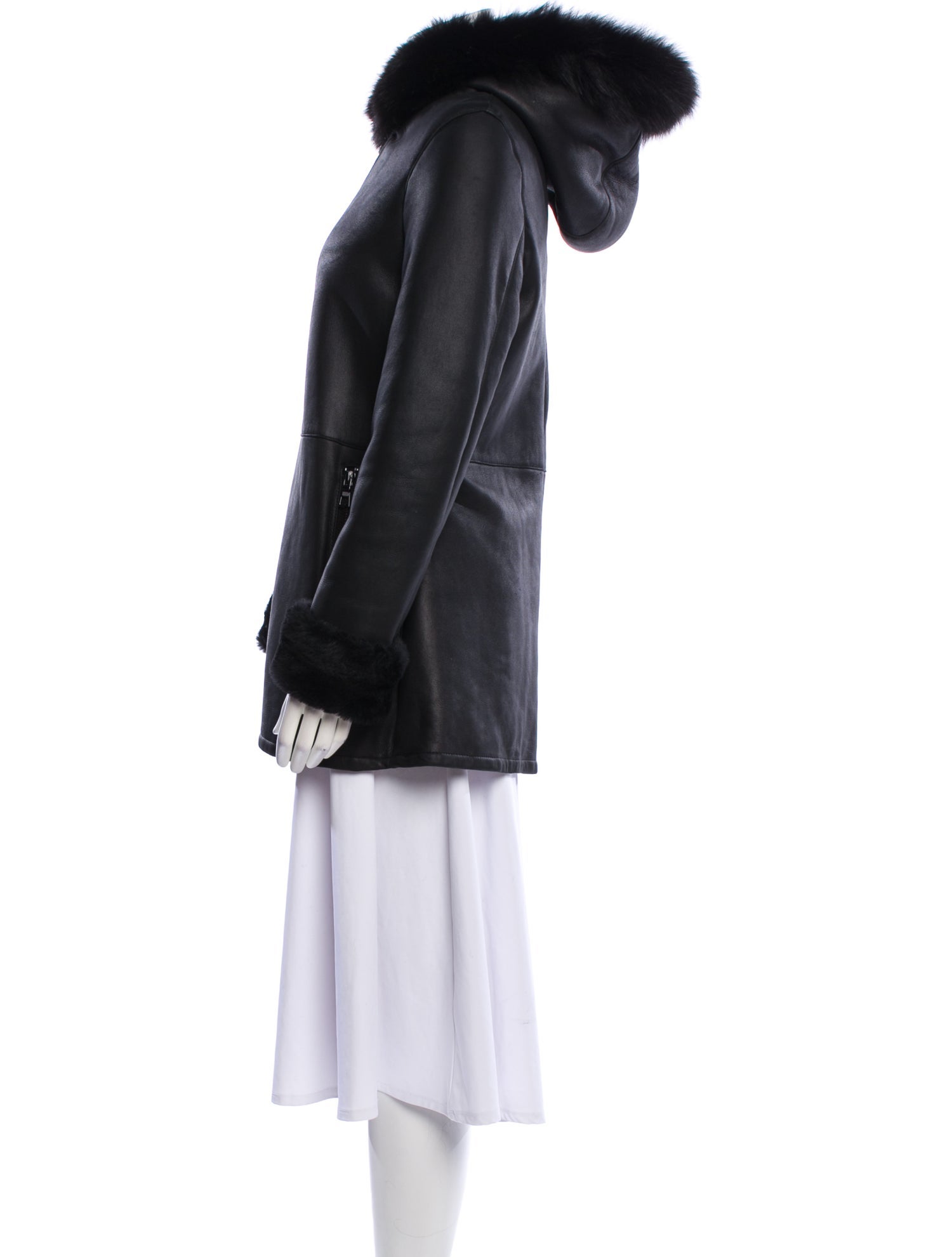 Blue Duck Vintage Leather Fur Coat