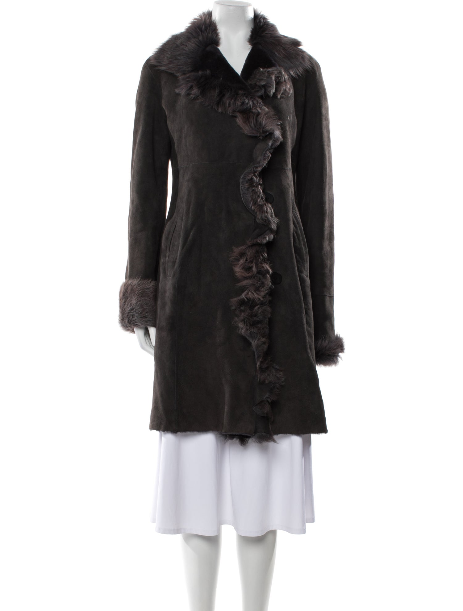 Blue Duck Shearling Fur Coat