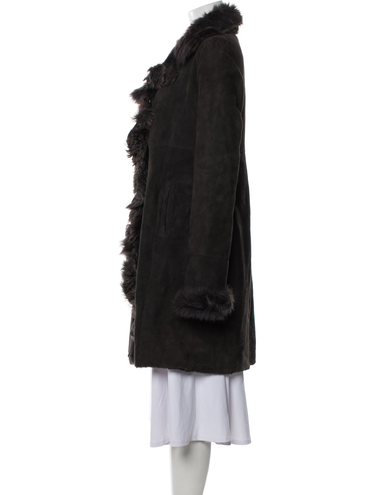 Blue Duck Shearling Fur Coat