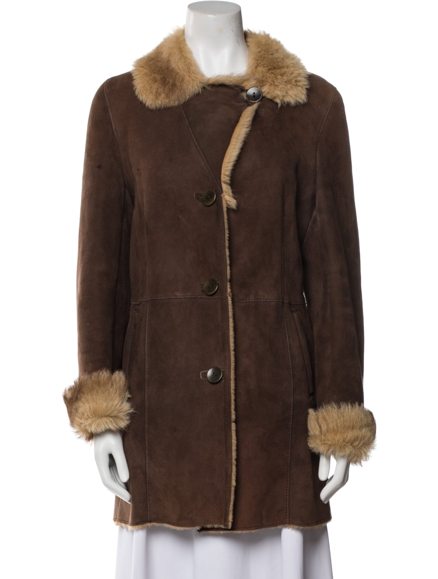 Blue Duck Shearling Faux Fur Coat