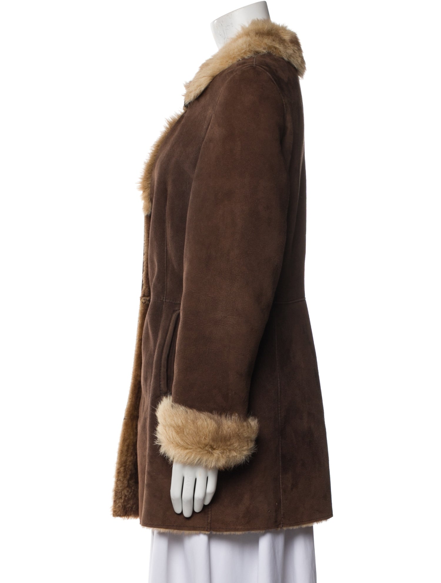 Blue Duck Shearling Faux Fur Coat