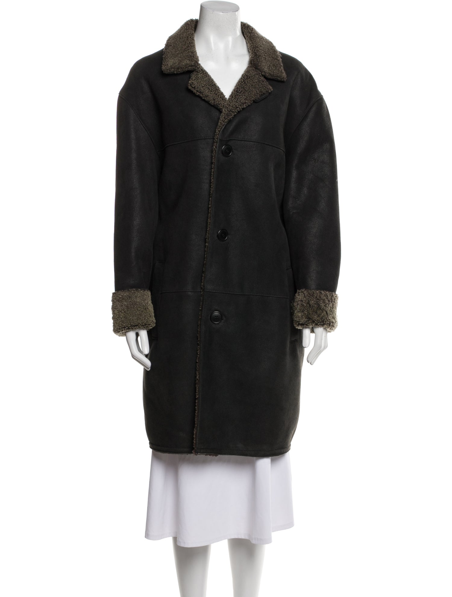 Blue Duck Shearling Fur Coat