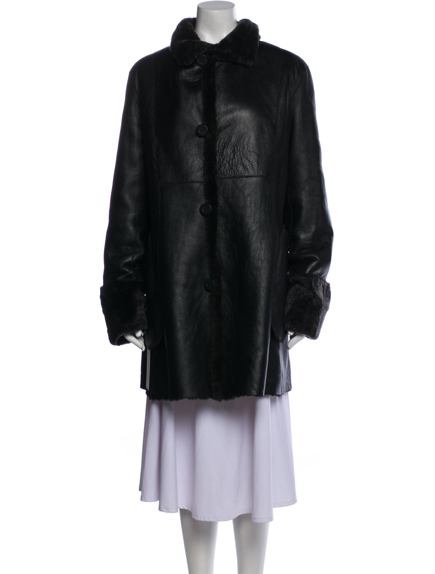 Blue Duck Shearling Fur Coat