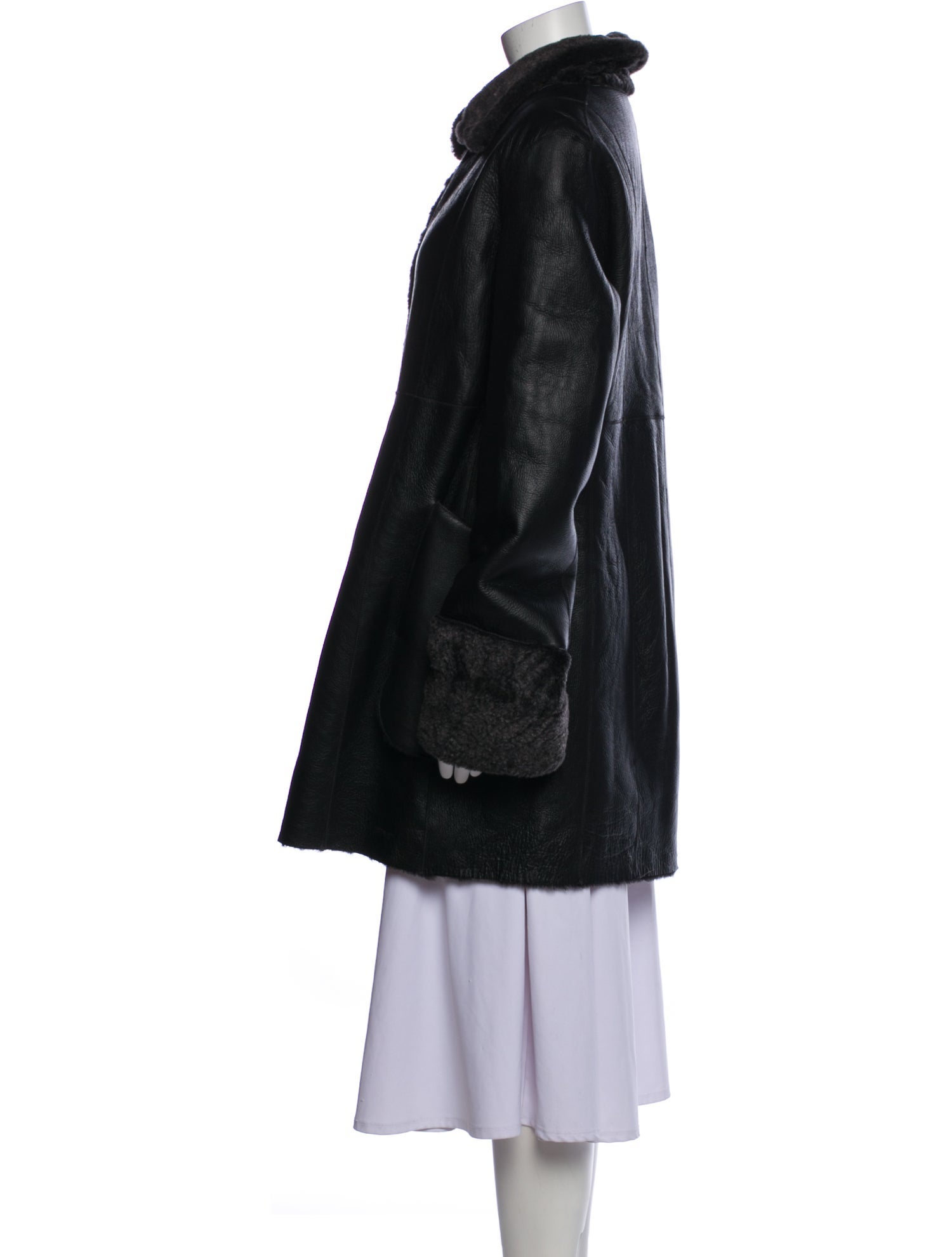 Blue Duck Shearling Fur Coat