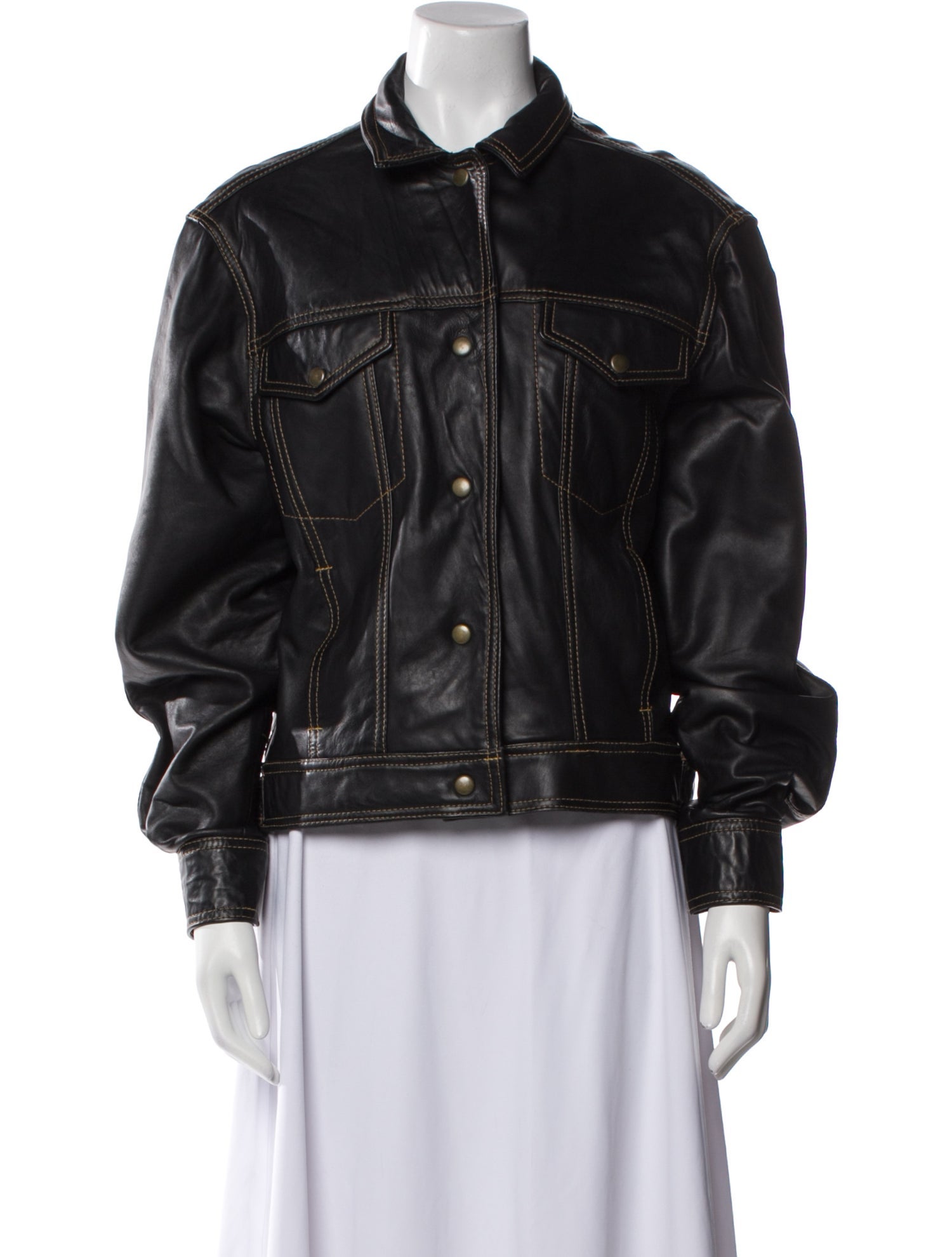 Blue Duck Leather Bomber Jacket