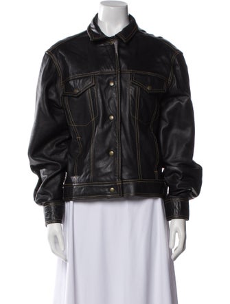 Blue Duck Leather Bomber Jacket