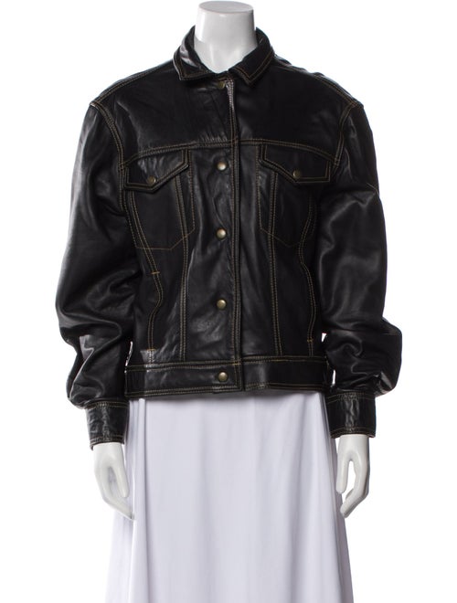 Blue Duck Leather Bomber Jacket