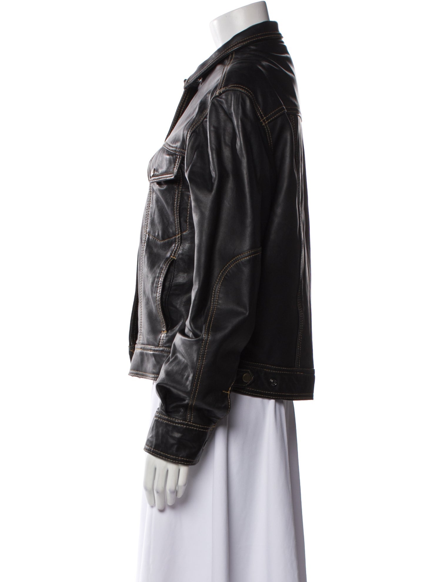 Blue Duck Leather Bomber Jacket