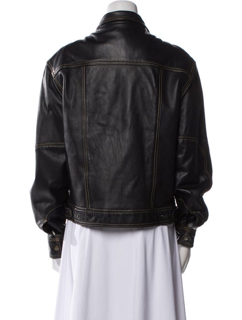 Blue Duck Leather Bomber Jacket