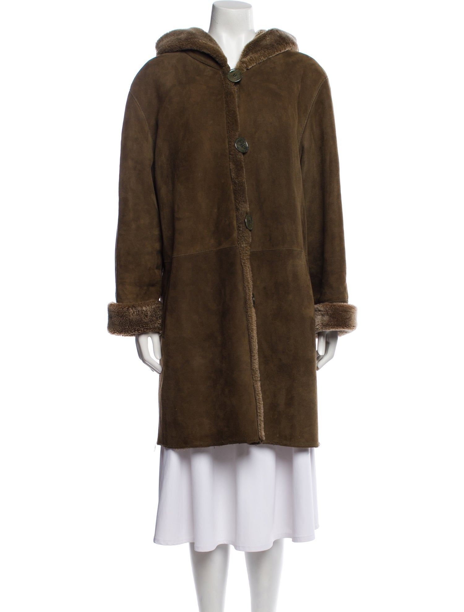 Blue Duck Shearling Fur Coat