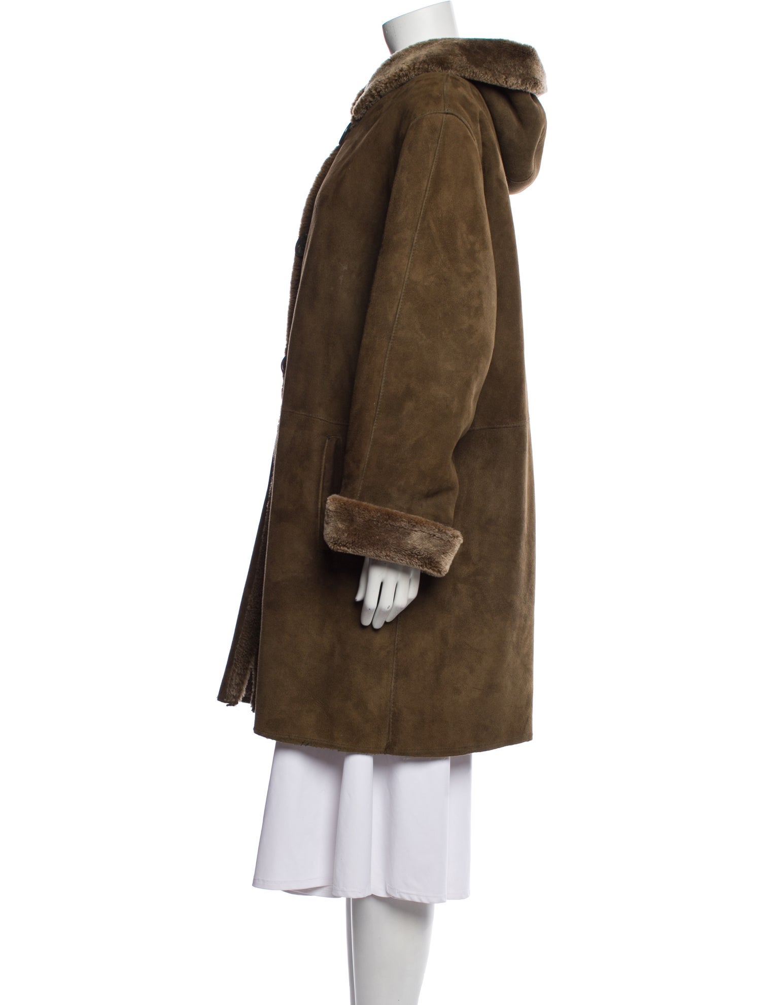 Blue Duck Shearling Fur Coat