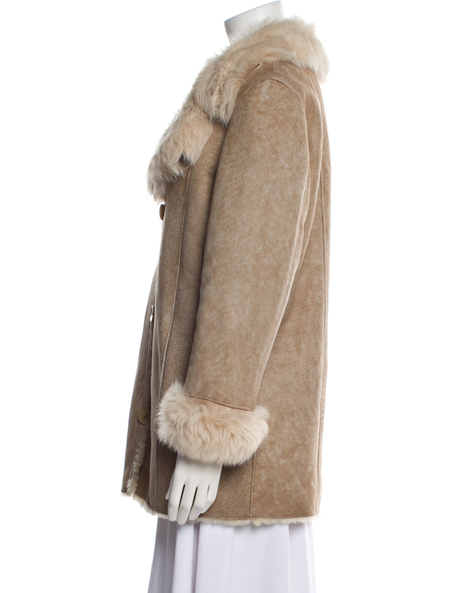 Blue Duck Shearling Fur Coat
