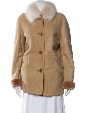 Blue Duck Shearling Fur Coat