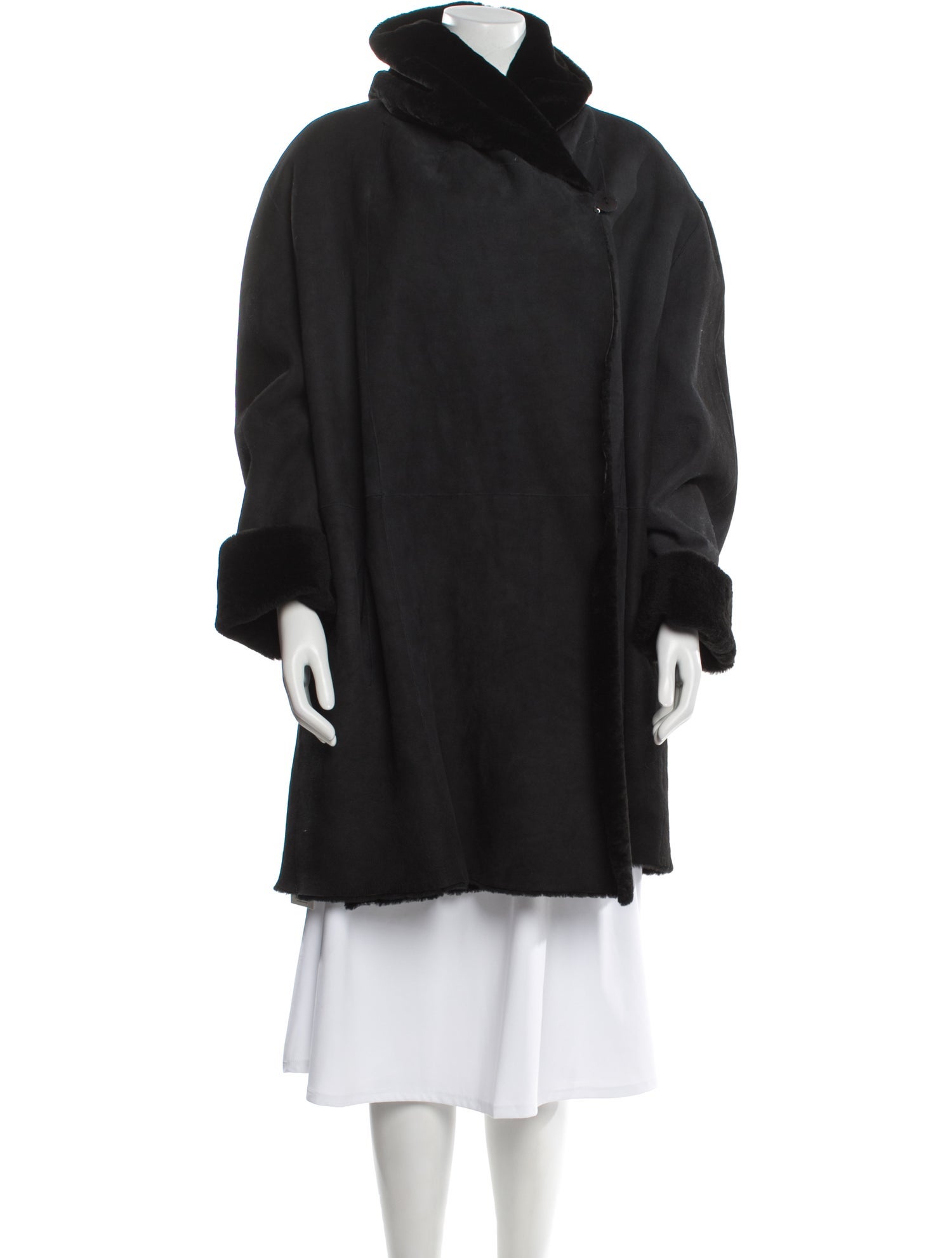 Blue Duck Shearling Fur Coat