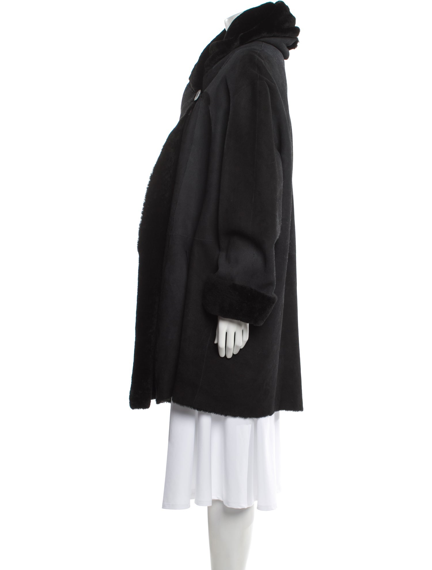 Blue Duck Shearling Fur Coat