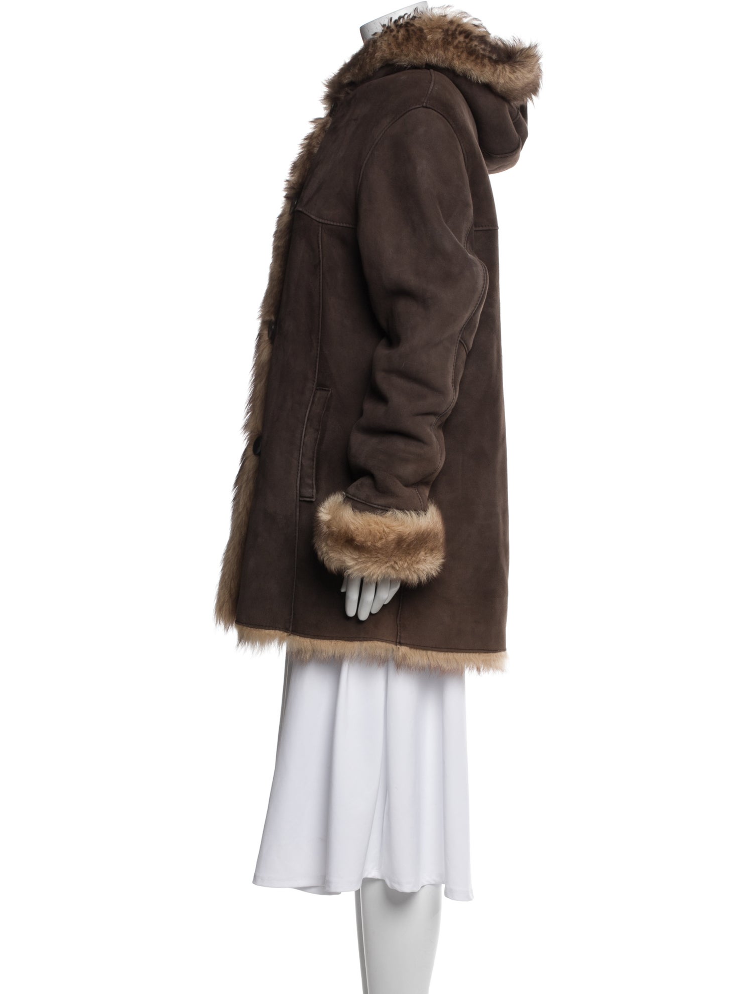 Blue Duck Shearling Fur Coat